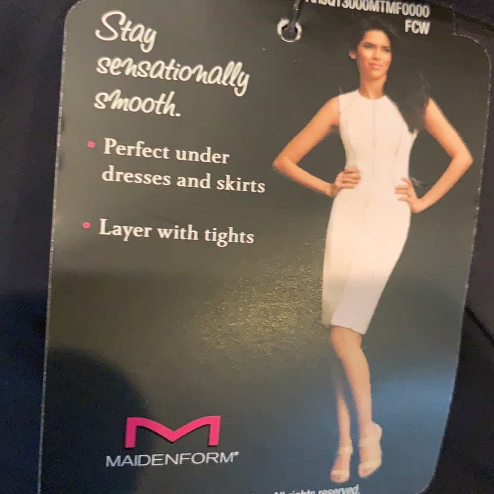 Maidenform black Sz Small Sleek Smoothers - Picture 5 of 8